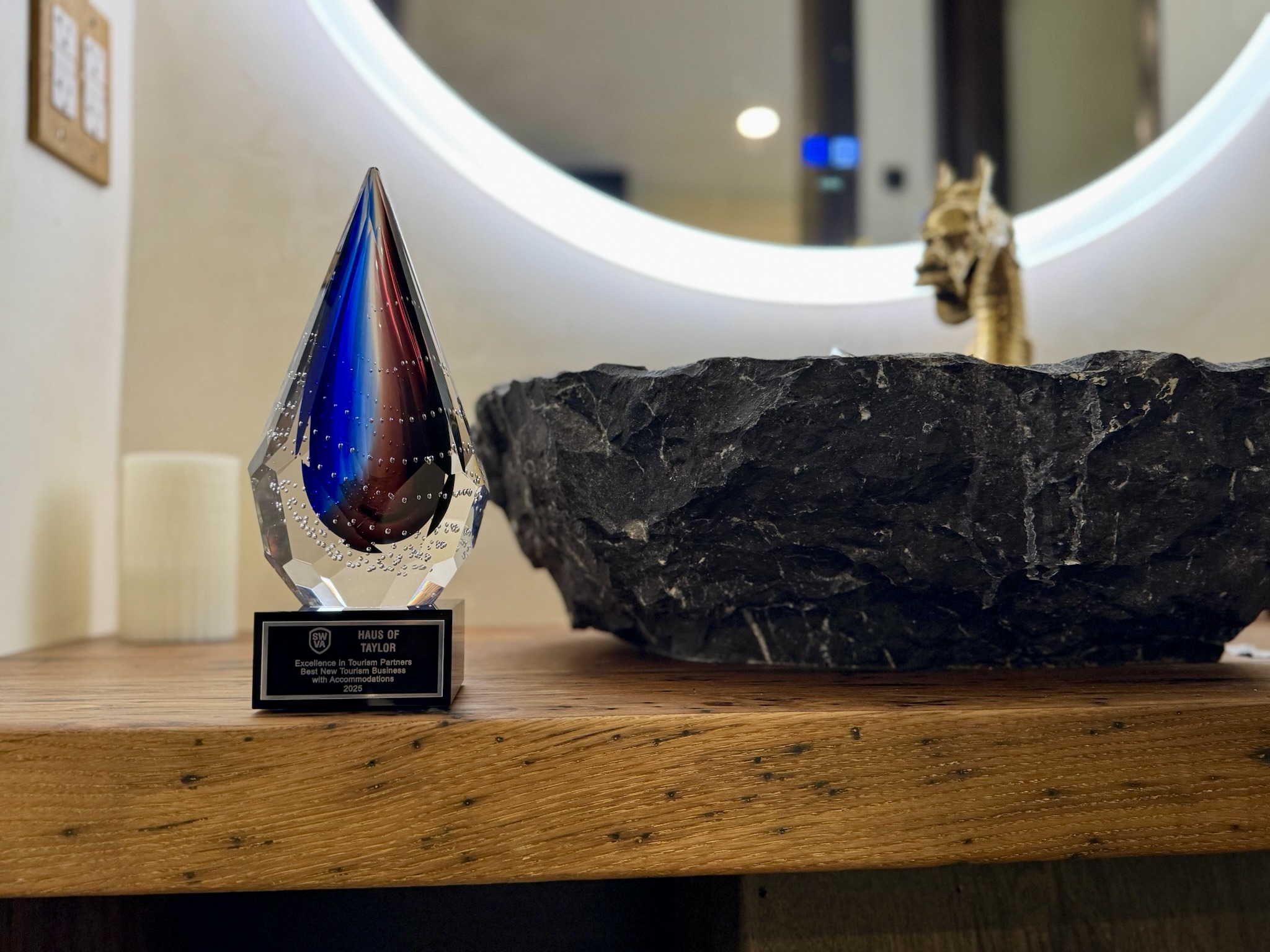 Haus of Taylor Excellence in Tourism Partners Best New Tourism Business with Accommodations